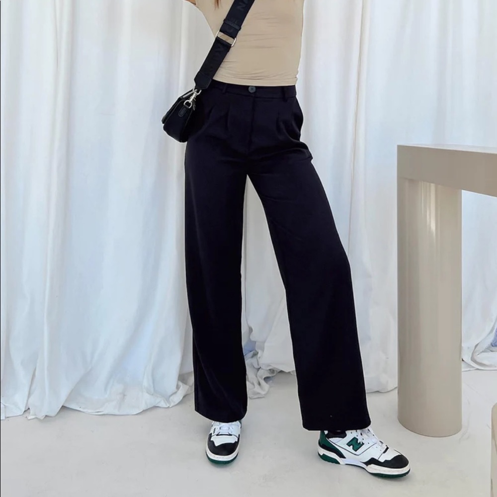 Princess Polly Black Archer Pants